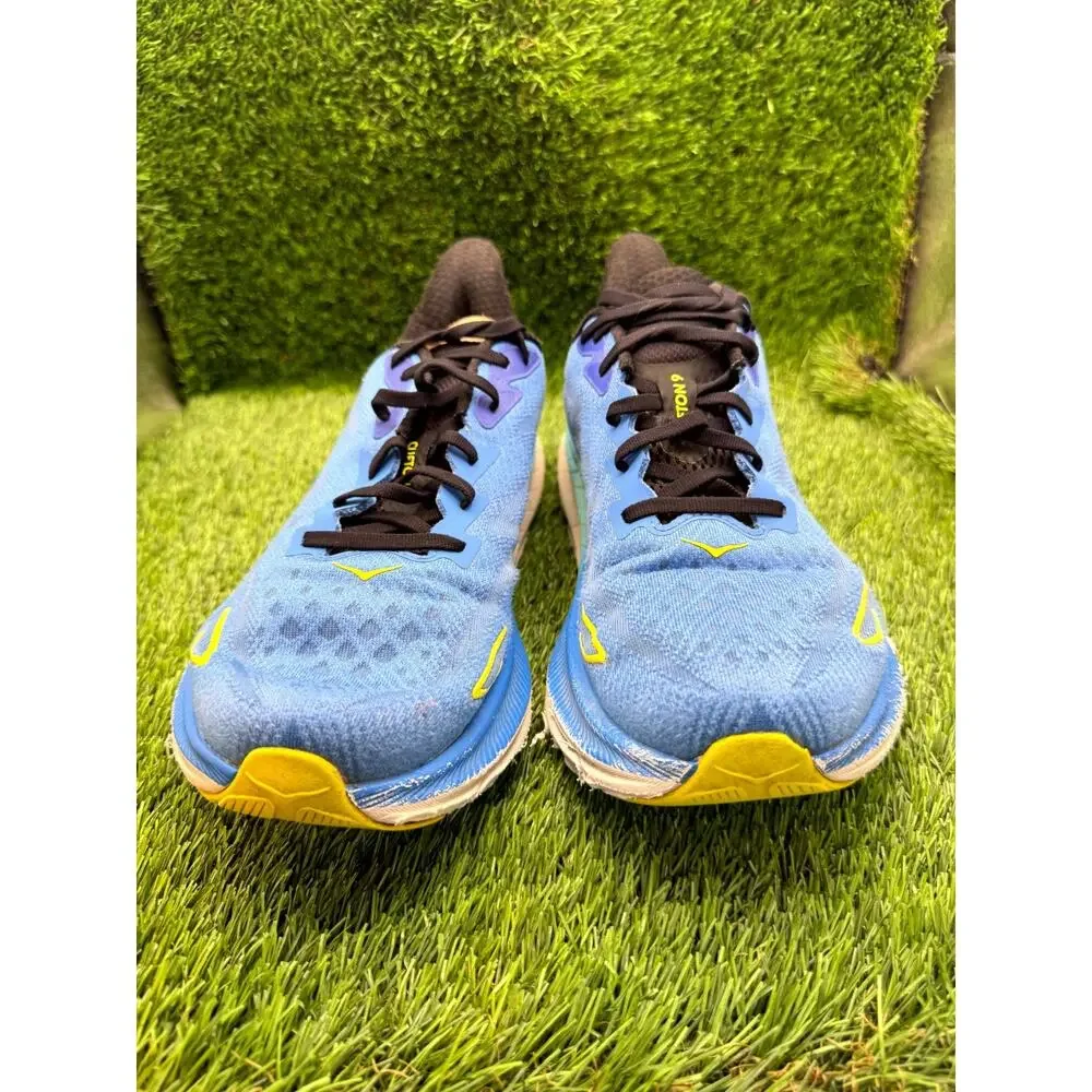 Hoka One One Clifton 9 1127895 VRTL Athletic Sneaker Men's 10D Blue Knit Sports